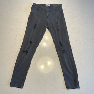 Pacsun black power stretch push up jeggings (Womens size 28 L)- good condition
